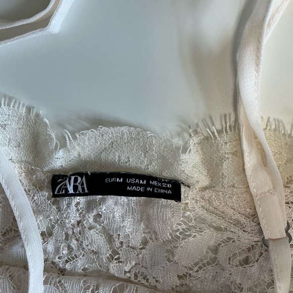 Zara Lace Tank Sz Medium - Picture 3 of 5